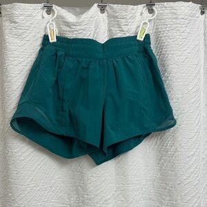 lululemon athletica High Waist Teal Shorts